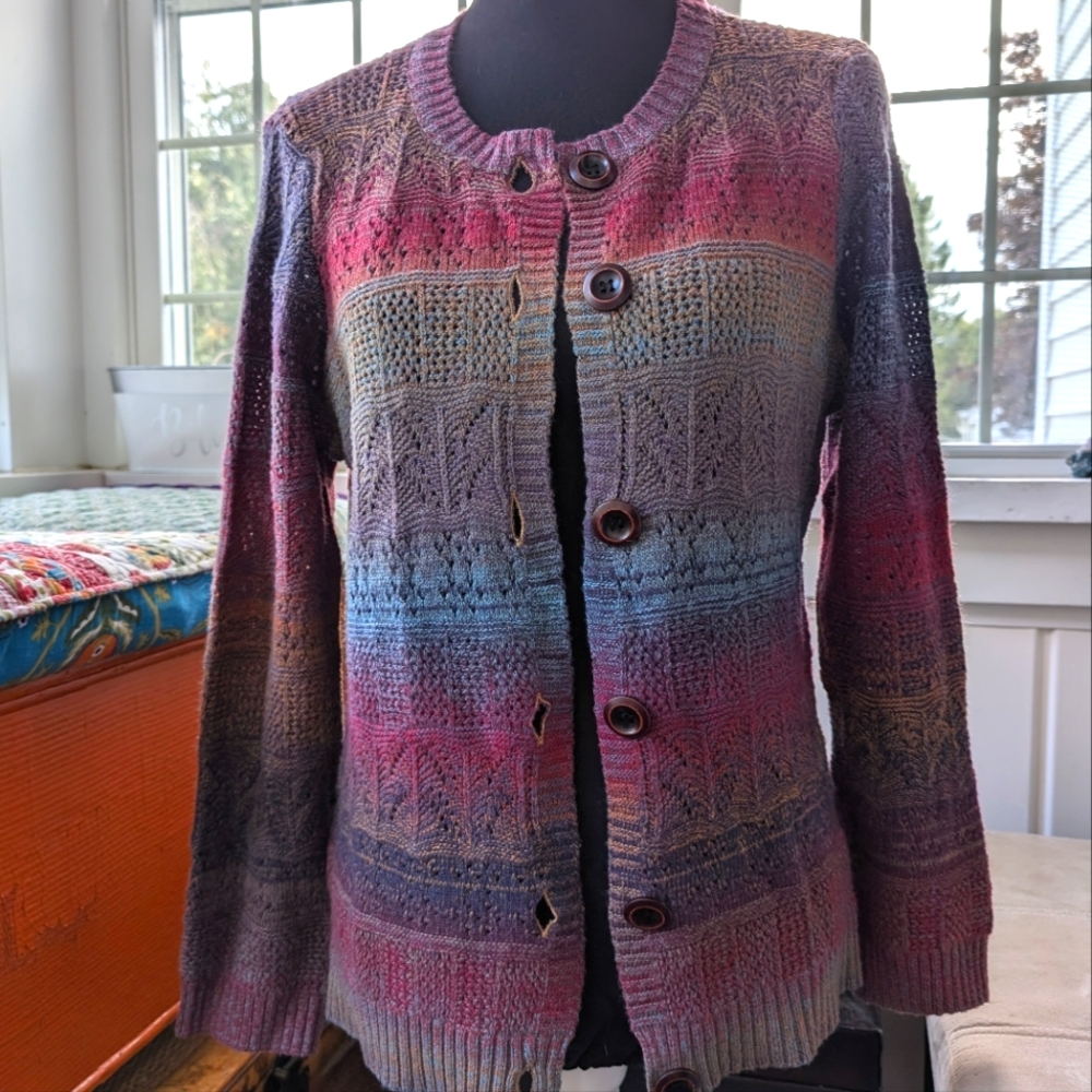 Koret button front knit cardigan, M